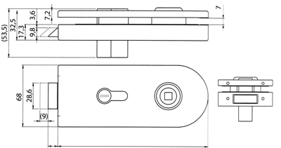 Panasonic glass door central lock